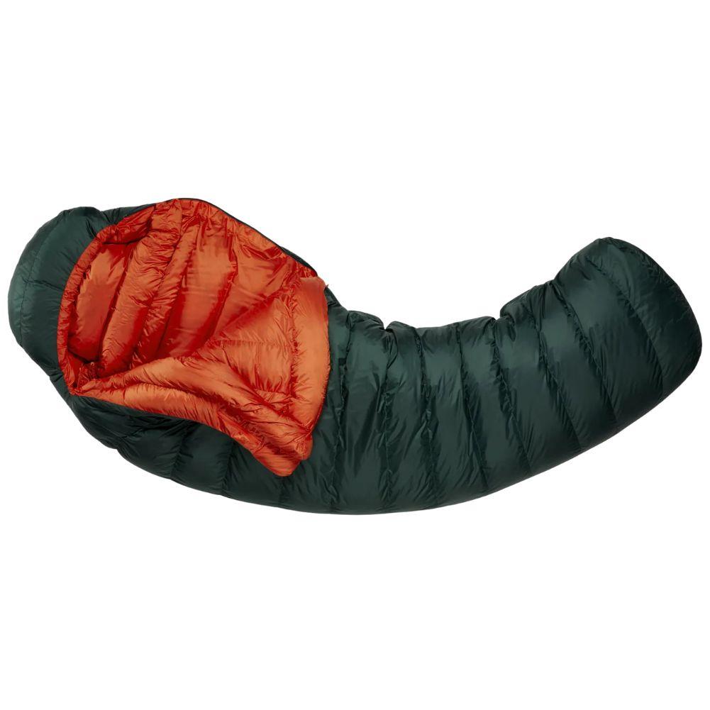 Rab Ascent 1100 Down Regular Sleeping Bag - Left Zip (Pine) bent