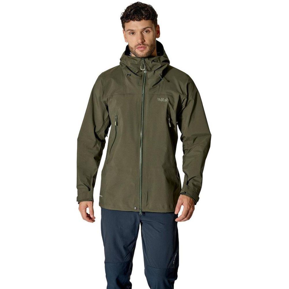 Rab Men's Kangri GORE-TEX Jacket (Olive (Olive)) front man
