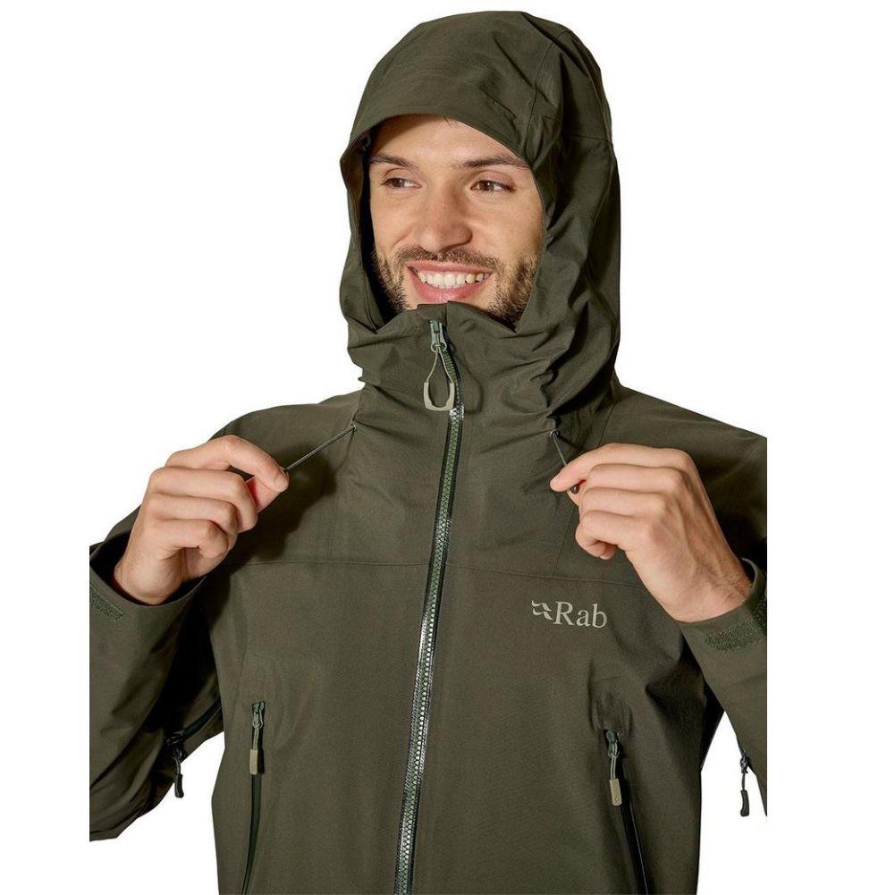 Rab Men's Kangri GORE-TEX Jacket (Olive (Olive)) pully head