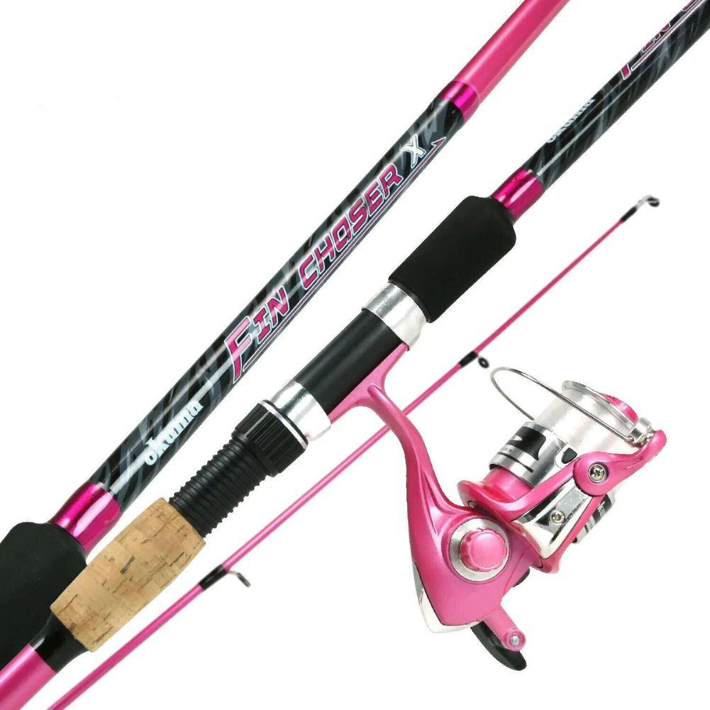 Okuma Fin Chaser "X” Series Fishing Rod Combo - 6’0”/ 183cm  (Pink)