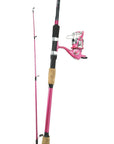 Okuma Fin Chaser "X” Series Fishing Rod Combo - 6’0”/ 183cm  (Pink) rod