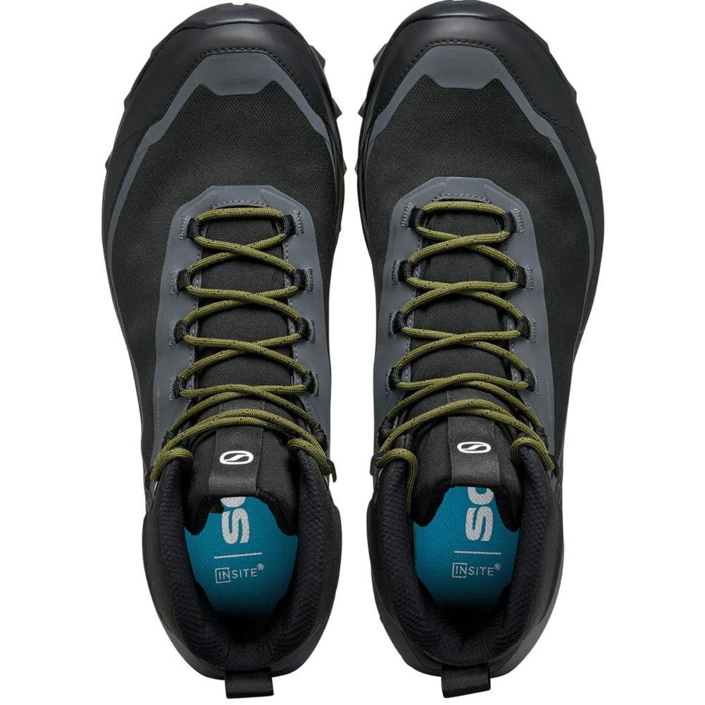 Scarpa Men's Ribelle Cross 2 Mid GTX Walking Shoes (Black/Olive) top view