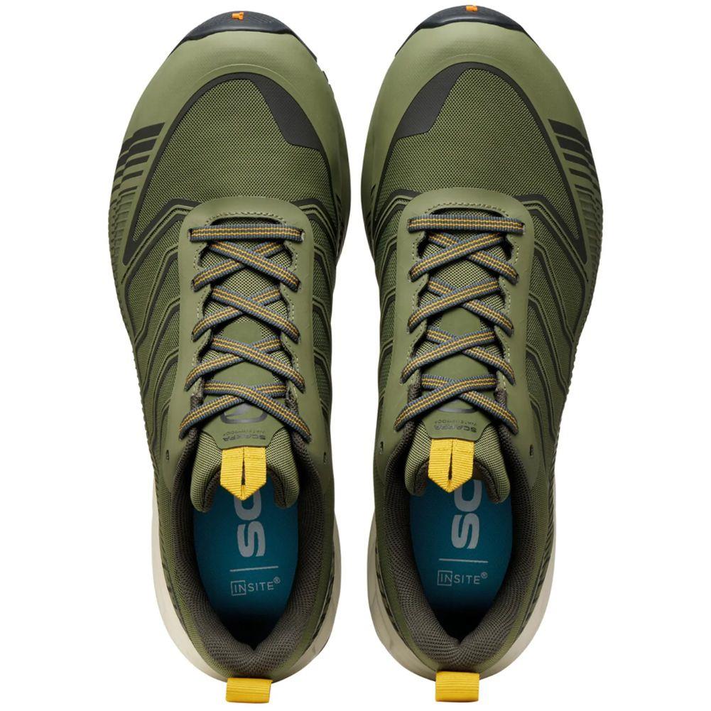 Scarpa Men's Ribelle Run LT WP Walking Shoes (Olive/Lemon Curry) top pair