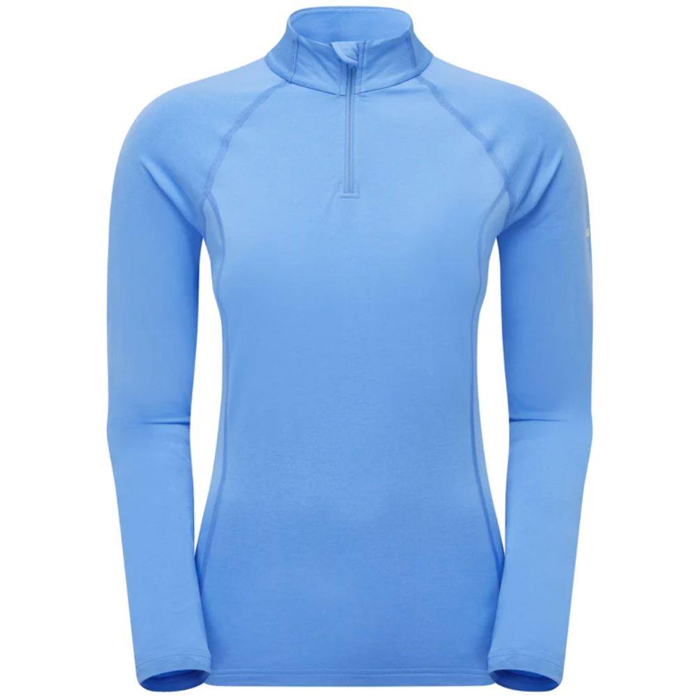 Montane Women's Dart XT Thermal Zip Neck T-Shirt (Cornflower)