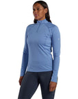 Montane Women's Dart XT Thermal Zip Neck T-Shirt (Cornflower) angle