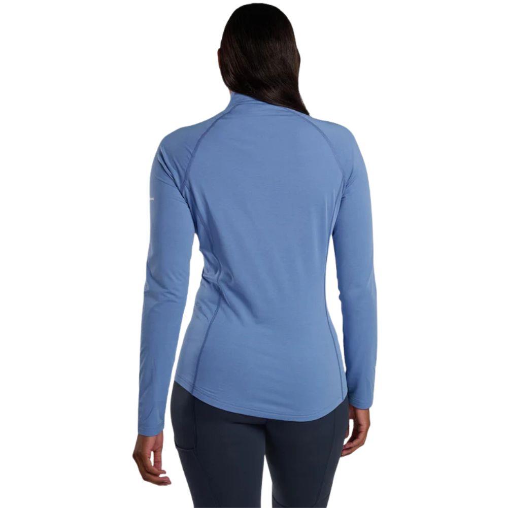Montane Women's Dart XT Thermal Zip Neck T-Shirt (Cornflower) back