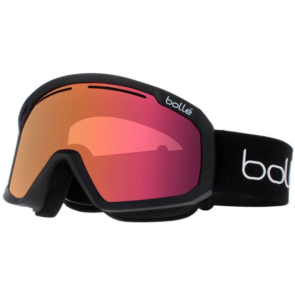 Bollé Unisex Y7 OTG Snow Sports Goggles (Matte Black/Volt Ruby) - Cat 2