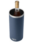 Yeti Rambler Wine Chiller (Navy) wine bottle
