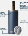 Yeti Rambler Wine Chiller (Navy) info