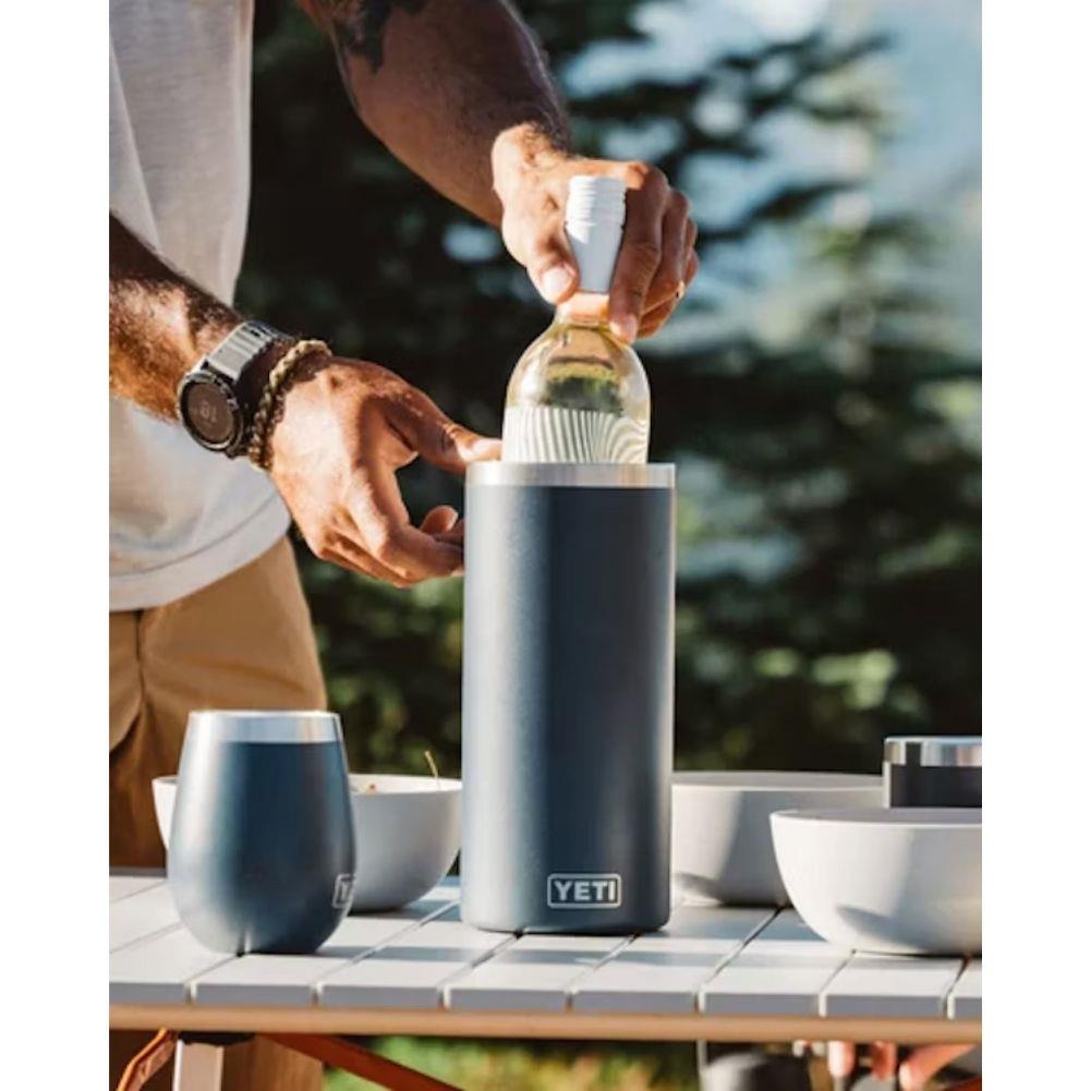 Yeti Rambler Wine Chiller (Navy) hands