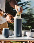 Yeti Rambler Wine Chiller (Navy) hands