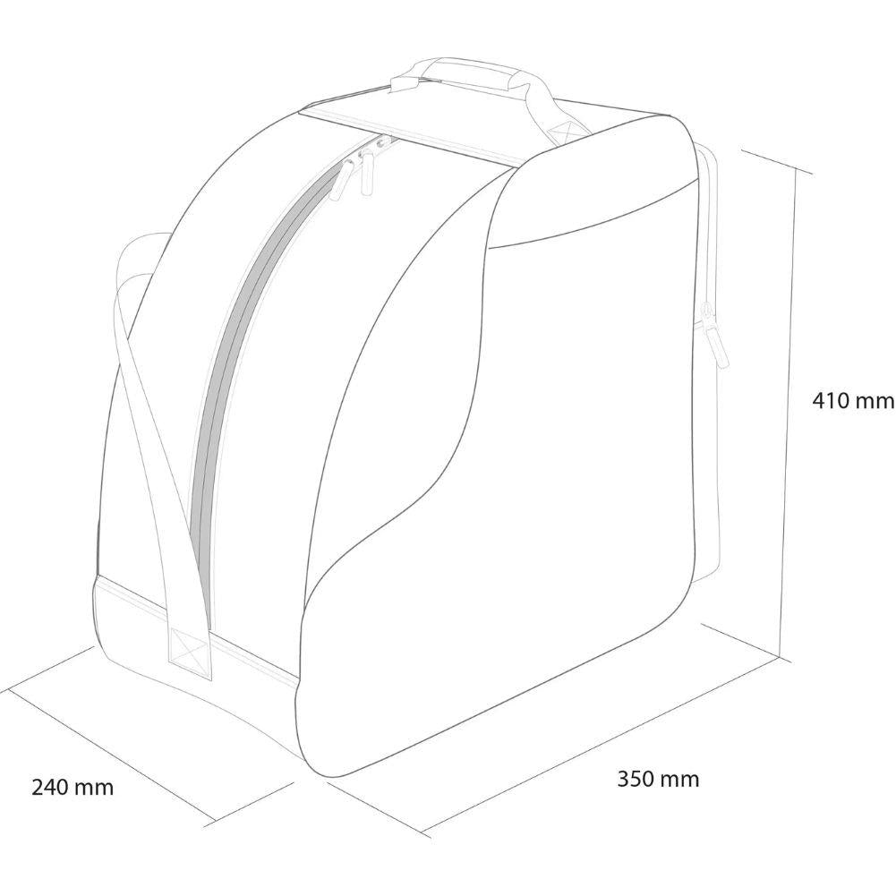 Rossignol Unisex's Strato Boot Bag (Dark Blue/Red Strip) measurements