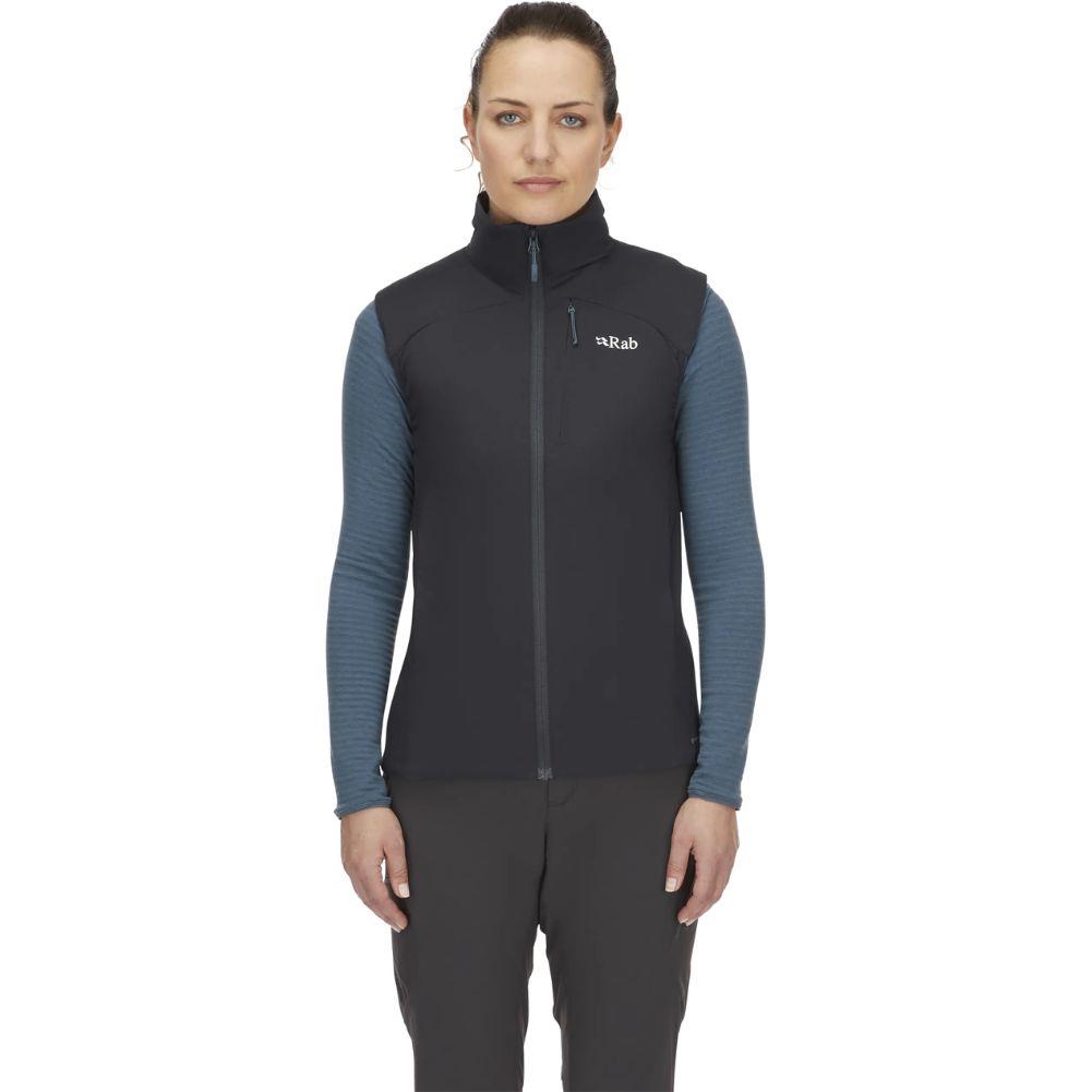 Rab Women's Xenair Insulated Vest (Ebony) model front