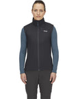 Rab Women's Xenair Insulated Vest (Ebony) model front
