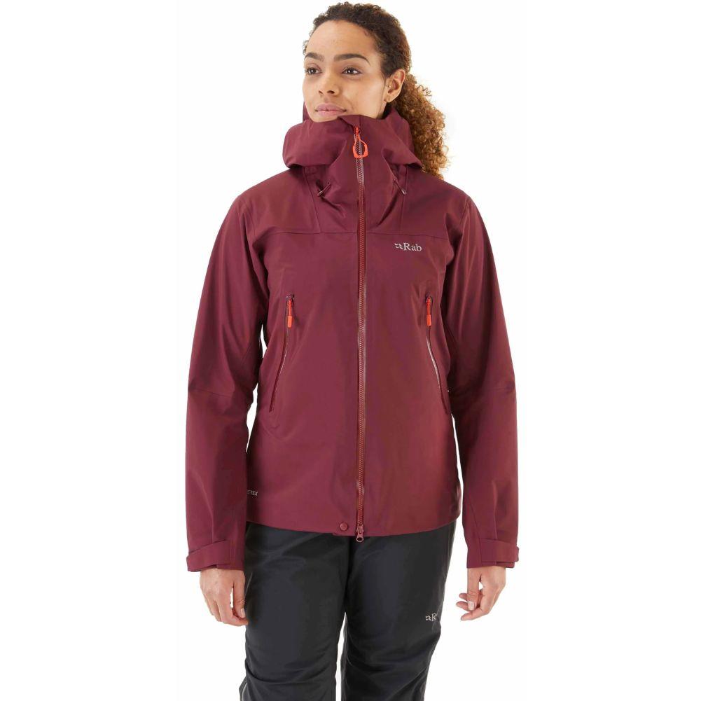 Rab Women's Kangri GORE-TEX Jacket (Deep Heather) model front