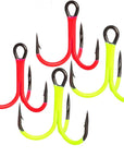 VMC 4551 UV Assorted Round Strong 3/0 Treble Hook x4
