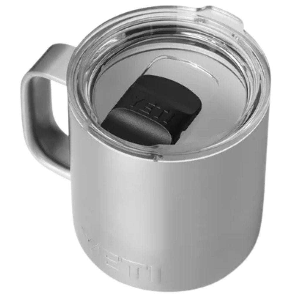 Yeti Rambler 10 oz (295 ml) Stackable Ceramic Lining Mug (Stainless Steel) top angle
