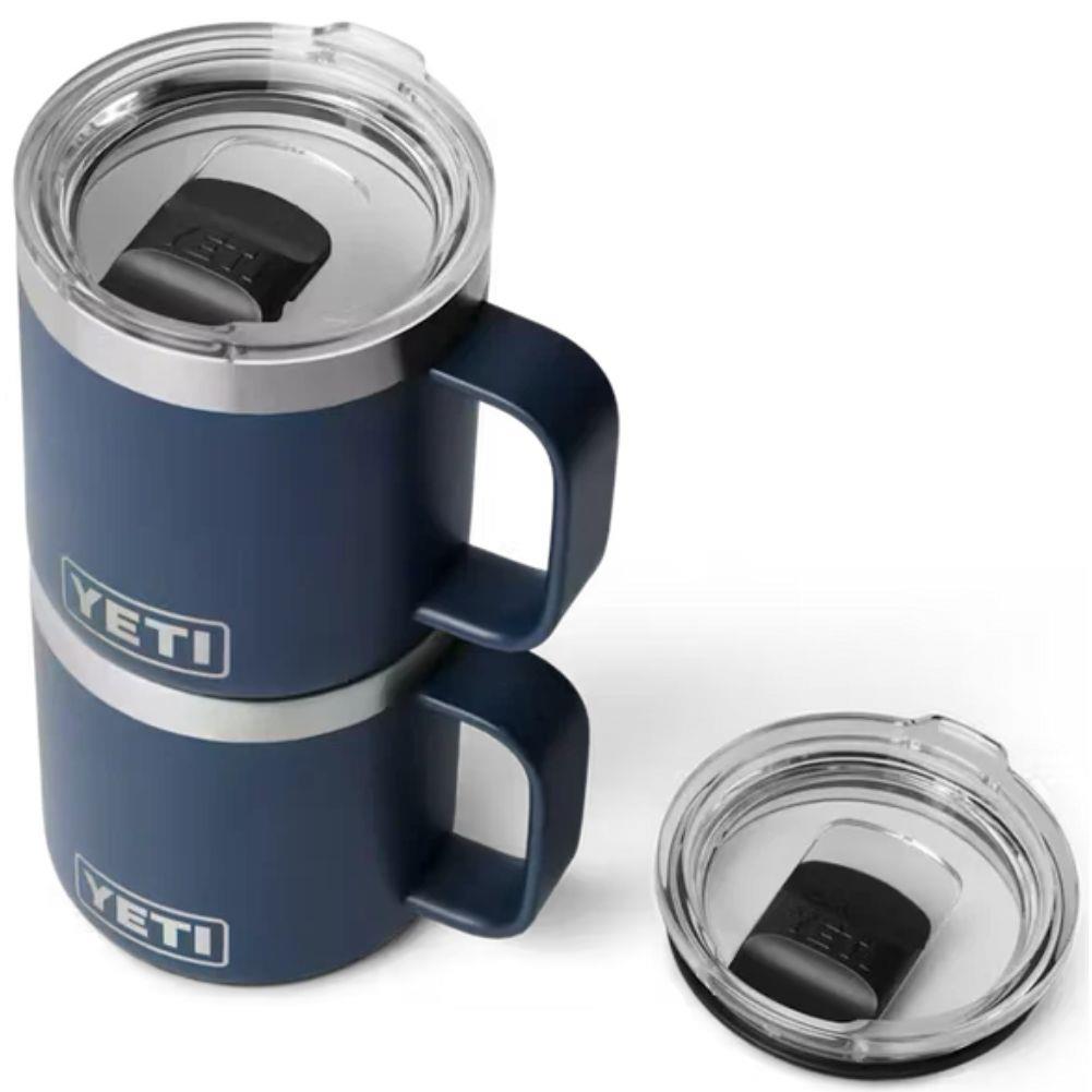 Yeti Rambler 10 oz (295 ml) Stackable Ceramic Lining Mug (Stainless Steel) stacked