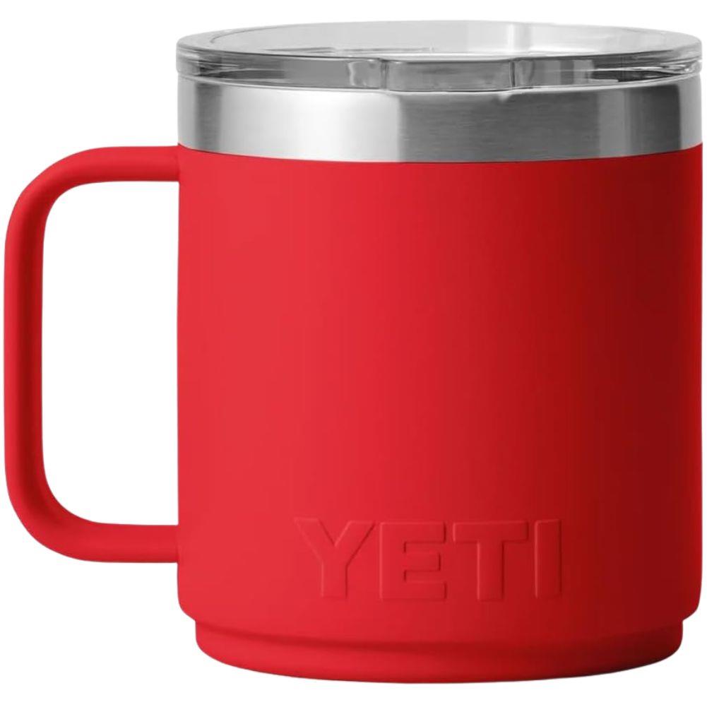 Yeti Rambler 10 oz (295 ml) Stackable Ceramic Lining Mug (Rescue Red) back