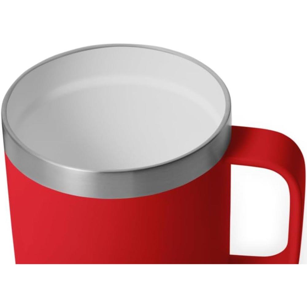 Yeti Rambler 10 oz (295 ml) Stackable Ceramic Lining Mug (Rescue Red) white