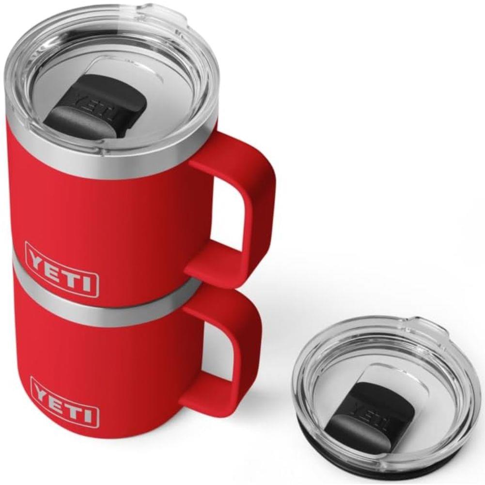 Yeti Rambler 10 oz (295 ml) Stackable Ceramic Lining Mug (Rescue Red)
