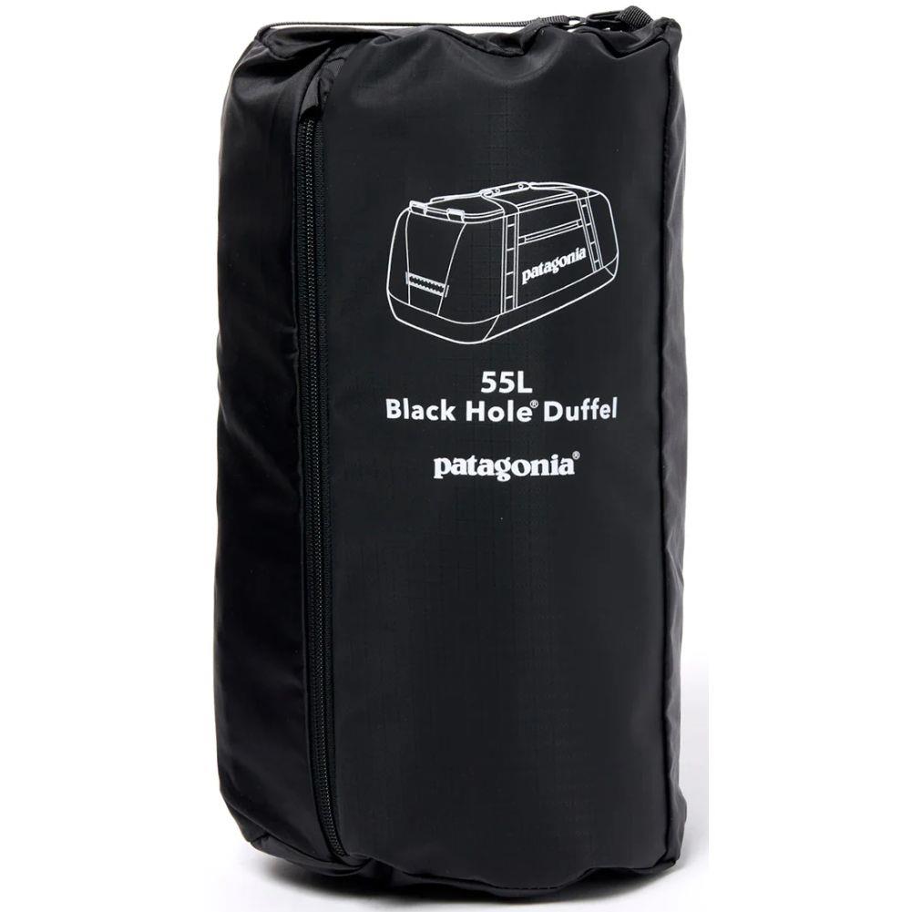 Patagonia Black Hole 55L Duffel Bag (Black w/Black) packed