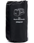 Patagonia Black Hole 55L Duffel Bag (Black w/Black) packed