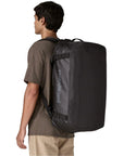 Patagonia Black Hole 55L Duffel Bag (Black w/Black) on back
