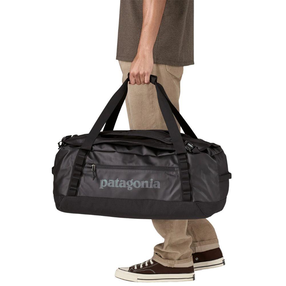 Patagonia Black Hole 55L Duffel Bag (Black w/Black) holding