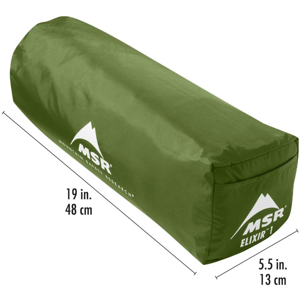 MSR Elixir 1-Person Backpacking Tent 2026 (Green) package