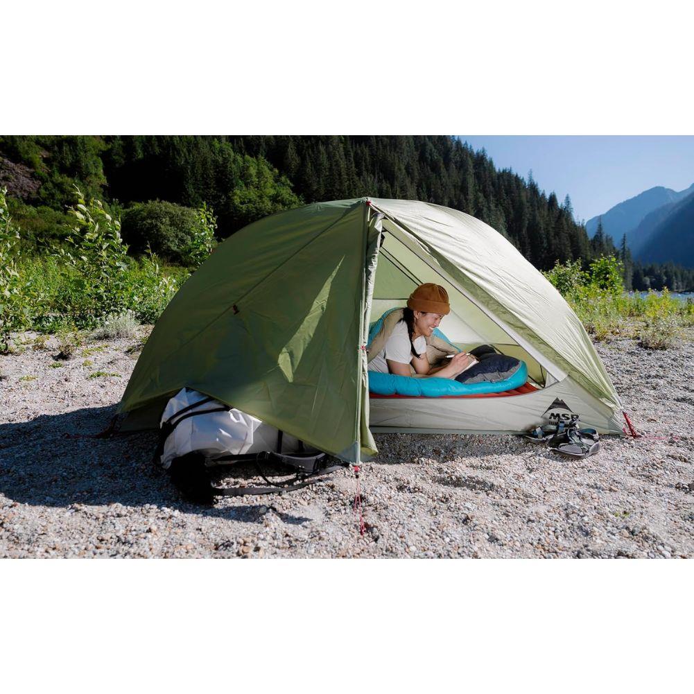 MSR Elixir 1-Person Backpacking Tent 2026 (Green) Camp