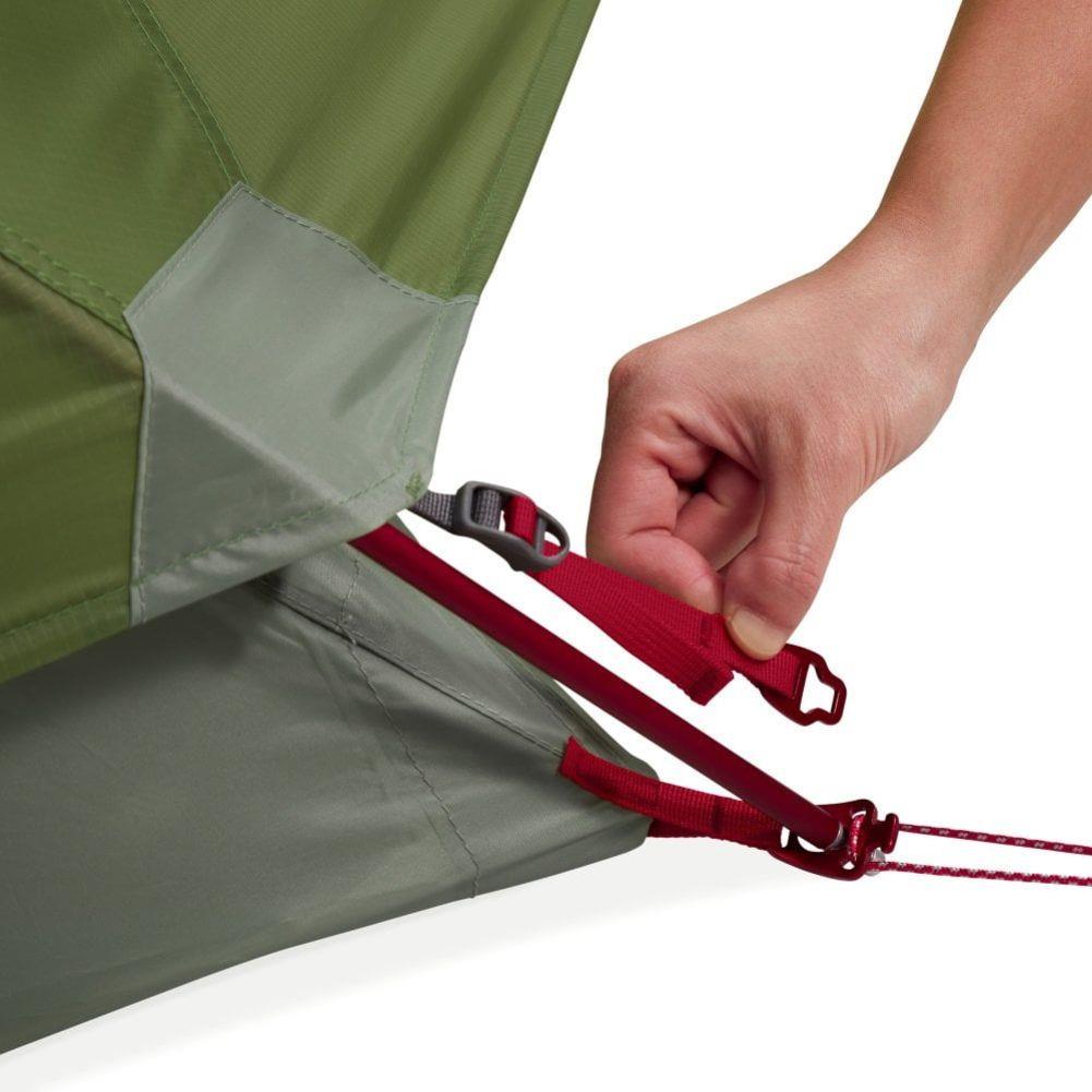 MSR  Elixir 2-Person Backpacking Tent 2026 (Green) red dtrap