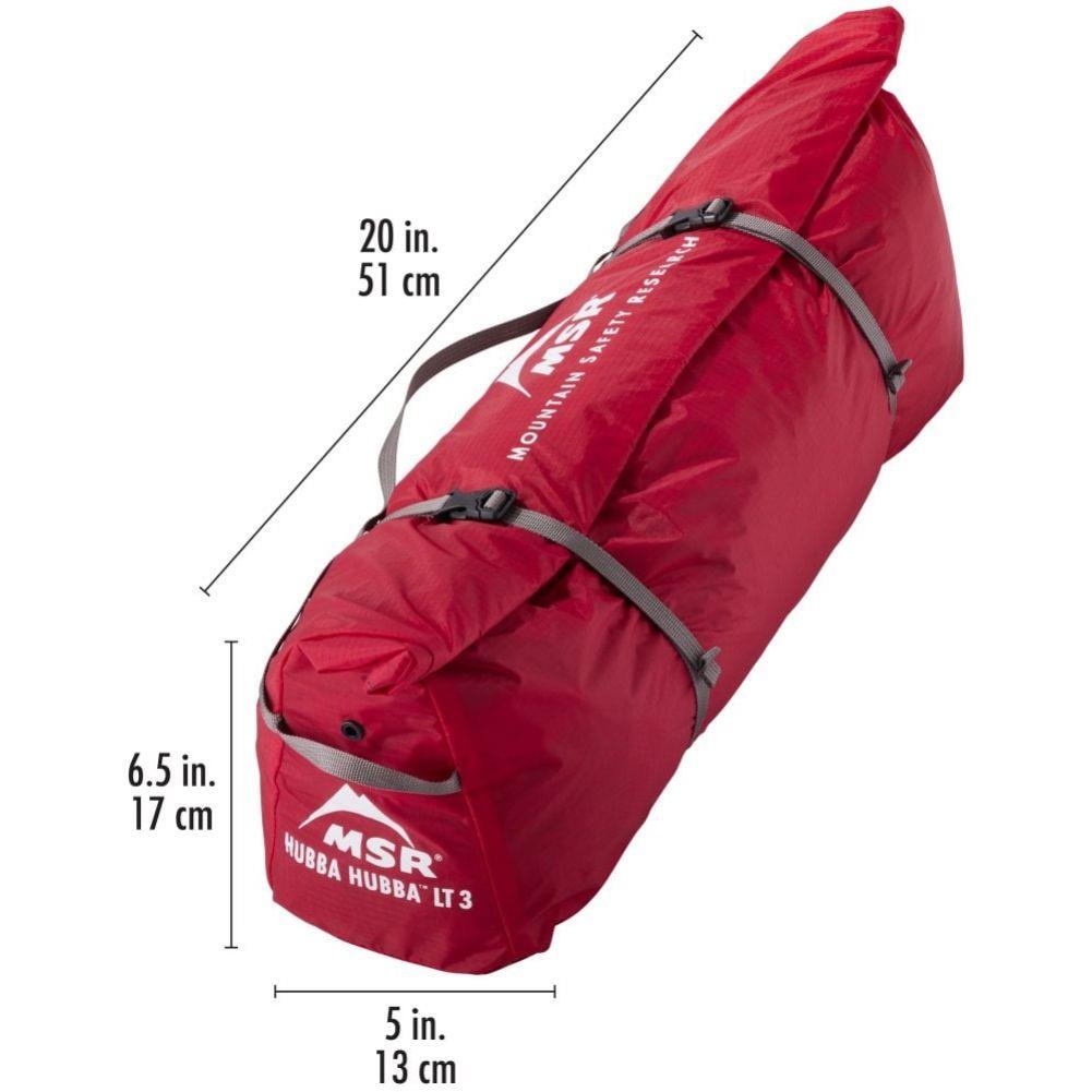 MSR  Hubba Hubba LT 3-Person Backpacking Tent (Green) package