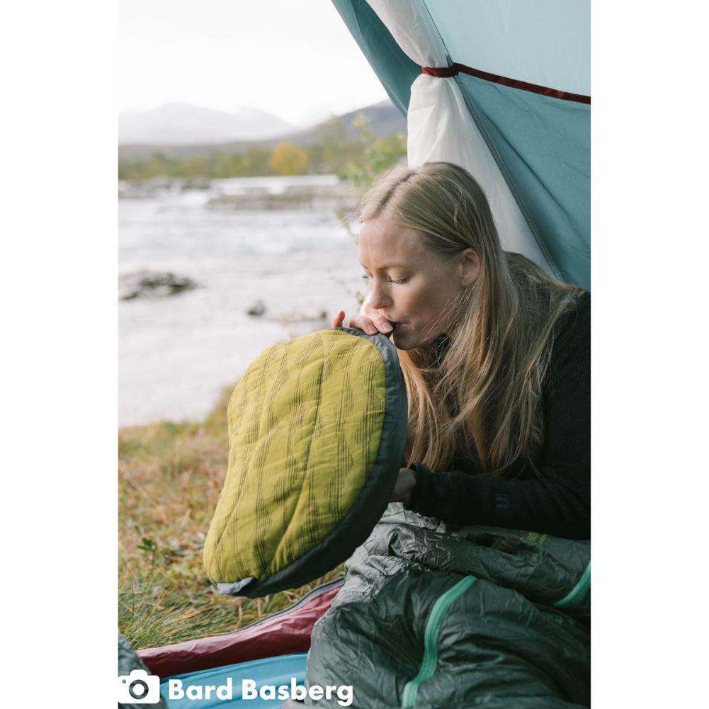 Therm-a-Rest Air Head Pillow - Large (Yellow Mountains) blow