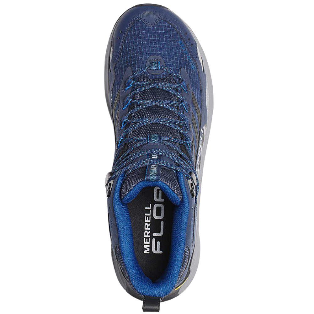Merrell Men's Moab Speed 2 Mid GORE-TEX Hiking Boots (Navy Night) top view