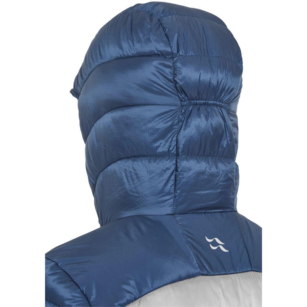 Rab Men's Cirrus Ultra Insulated Hooded Jacket (Tempest Blue/Light Zinc) hood up back