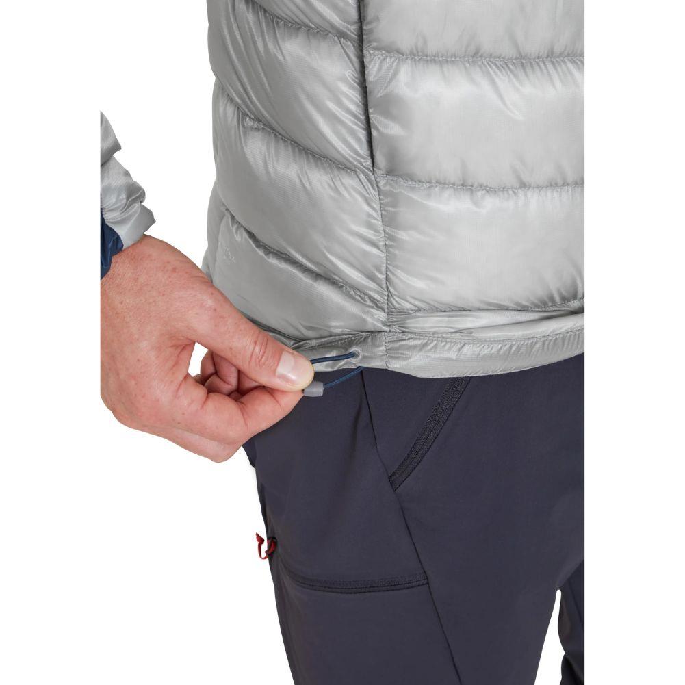 Rab Men's Cirrus Ultra Insulated Hooded Jacket (Tempest Blue/Light Zinc) pulley