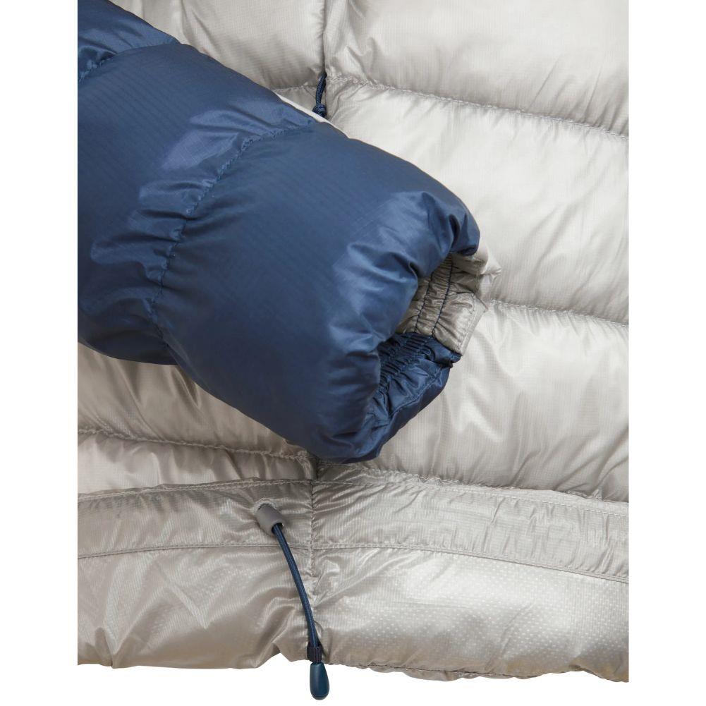 Rab Men's Cirrus Ultra Insulated Hooded Jacket (Tempest Blue/Light Zinc) just sleeve