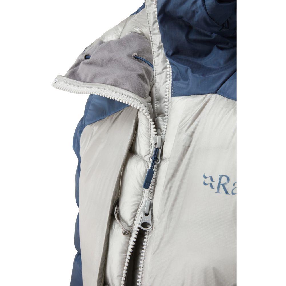 Rab Men's Cirrus Ultra Insulated Hooded Jacket (Tempest Blue/Light Zinc) more zip
