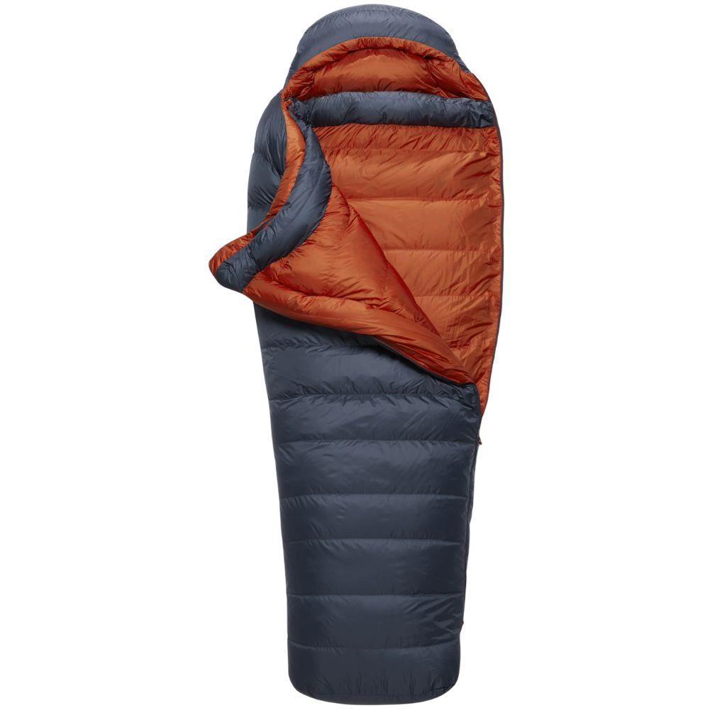 Rab Women's Ascent 1100 Down Sleeping Bag Left Zip - Regular (Bering Sea) open