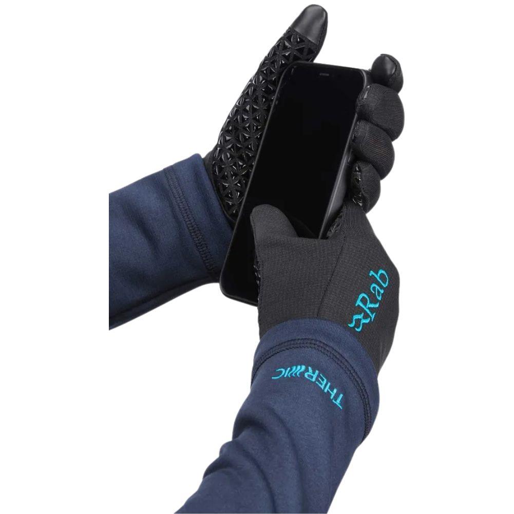 Rab Women's Phantom Grip Gloves (Black) hand