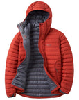 Rab Men's Microlight Windstopper Hoody Down Jacket (Tuscan Red)