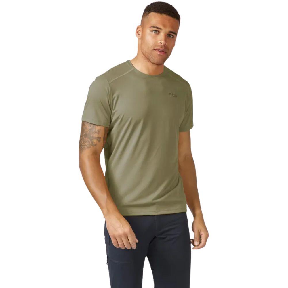 Rab Men's Force Tee (Light Khaki) fromt