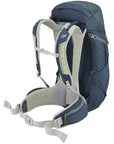 Lowe Alpine AirZone Trail 30L Hiking Pack (Tempest Blue/Orion Blue) back angle