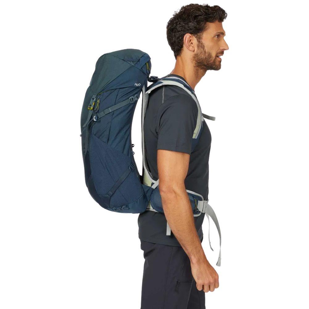 Lowe Alpine AirZone Trail 30L Hiking Pack (Tempest Blue/Orion Blue) side