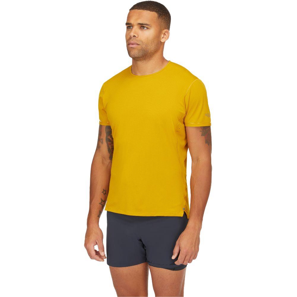 Rab Men's Sonic Ultra Tee (Sahara) model angle