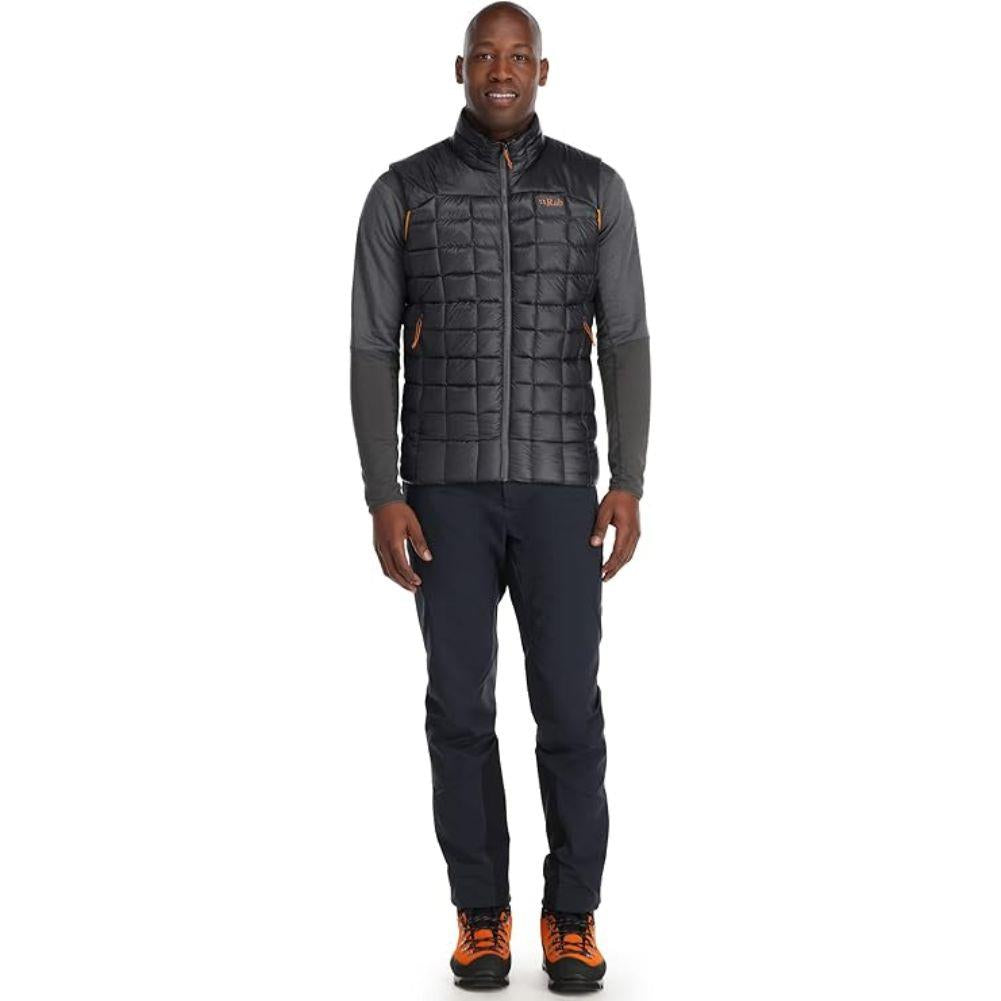 Rab Men's Mythic Down Vest (Black) model full