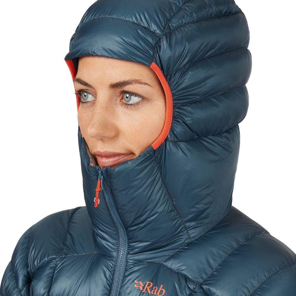 Rab Women's Mythic G Down Jacket (Orion Blue) hood up