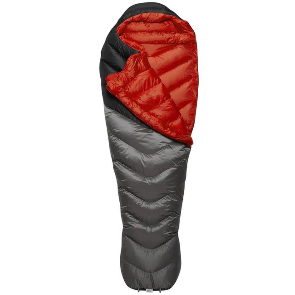 Rab Neutrino Pro 700 Left Zip Down Sleeping Bag (-15C) - Long (Granite) open
