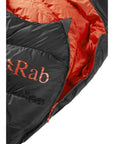 Rab Neutrino Pro 700 Left Zip Down Sleeping Bag (-15C) - Long (Granite) zipper